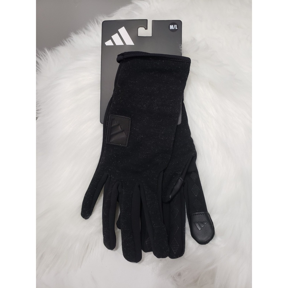 NEW ADIDAS MENS M/L touch screen running gloves